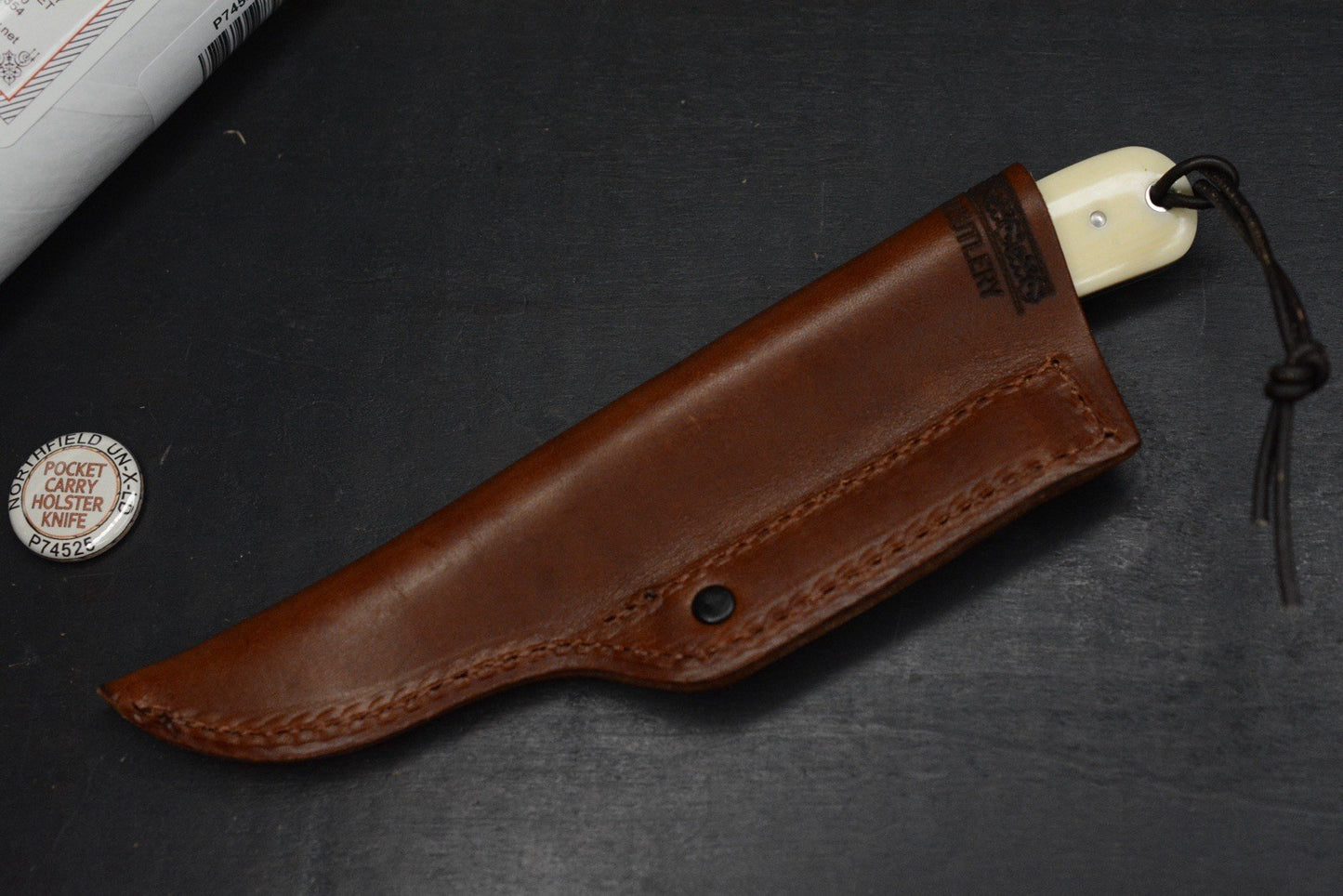 NEW Great Eastern Cutlery #P74525 Northfield Ivory Linen Micarta Pocket Fixie