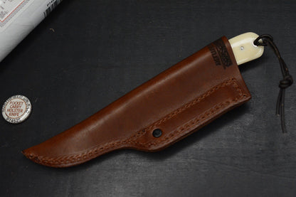 NEW Great Eastern Cutlery #P74525 Northfield Ivory Linen Micarta Pocket Fixie