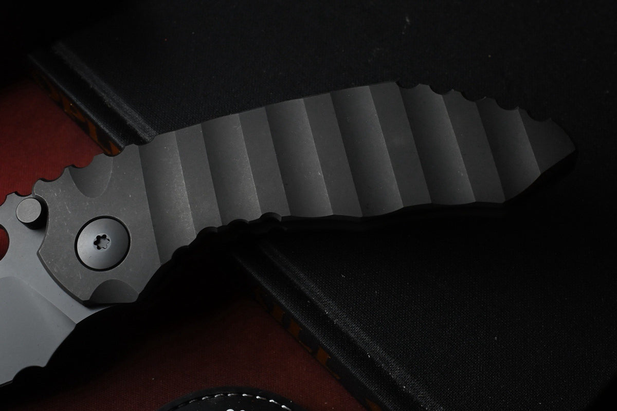 RARE Dalibor Bergam Draco - Black DLC Milled Ti Integral / Black DLC S90V