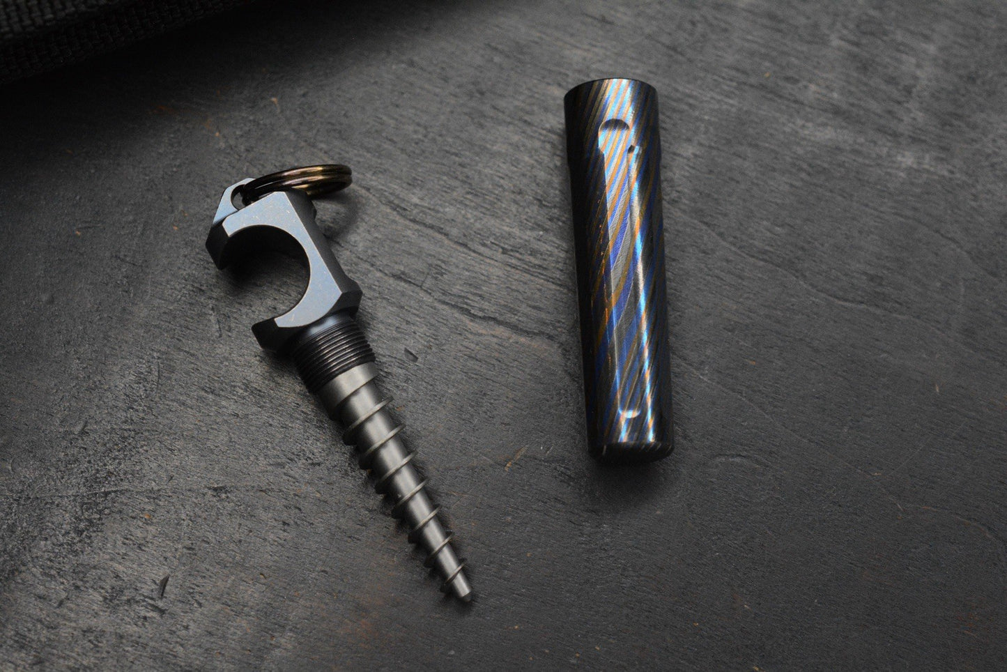 RARE Custom Knife Factory 2 Piece Zircuti Cork Screw/ B.O Re Microtech