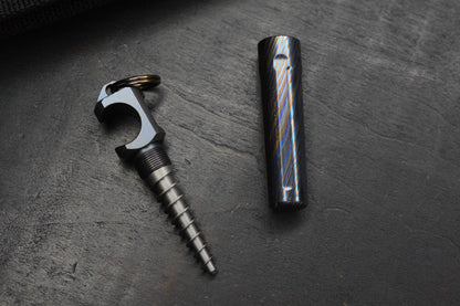 RARE Custom Knife Factory 2 Piece Zircuti Cork Screw/ B.O Re Microtech