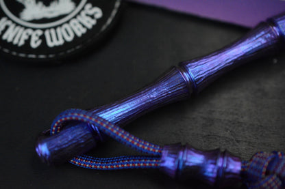RARE Royal Creations Rock Spike -Ano Purple Ti w/ Custom Matching Bead & Patch
