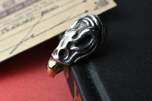 RARE Starlingear Buzzard - Silver / Brass Lanyard Bead w/ COA Re Steel Flame