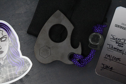 RARE Dead Mystic EDC Seer Planchette Black PVD Ti Bottle Opener w/ DM Bead & COA