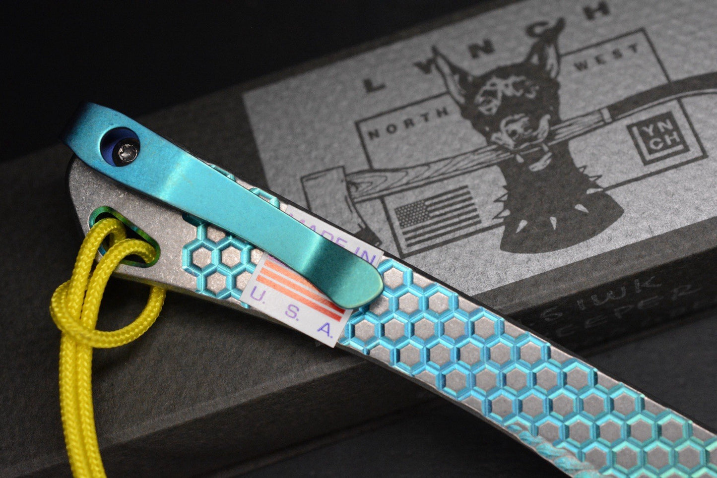 NEW Lynch NW In Without Knocking v1.5 Bee Keeper Stone Logo Green Ano Ti