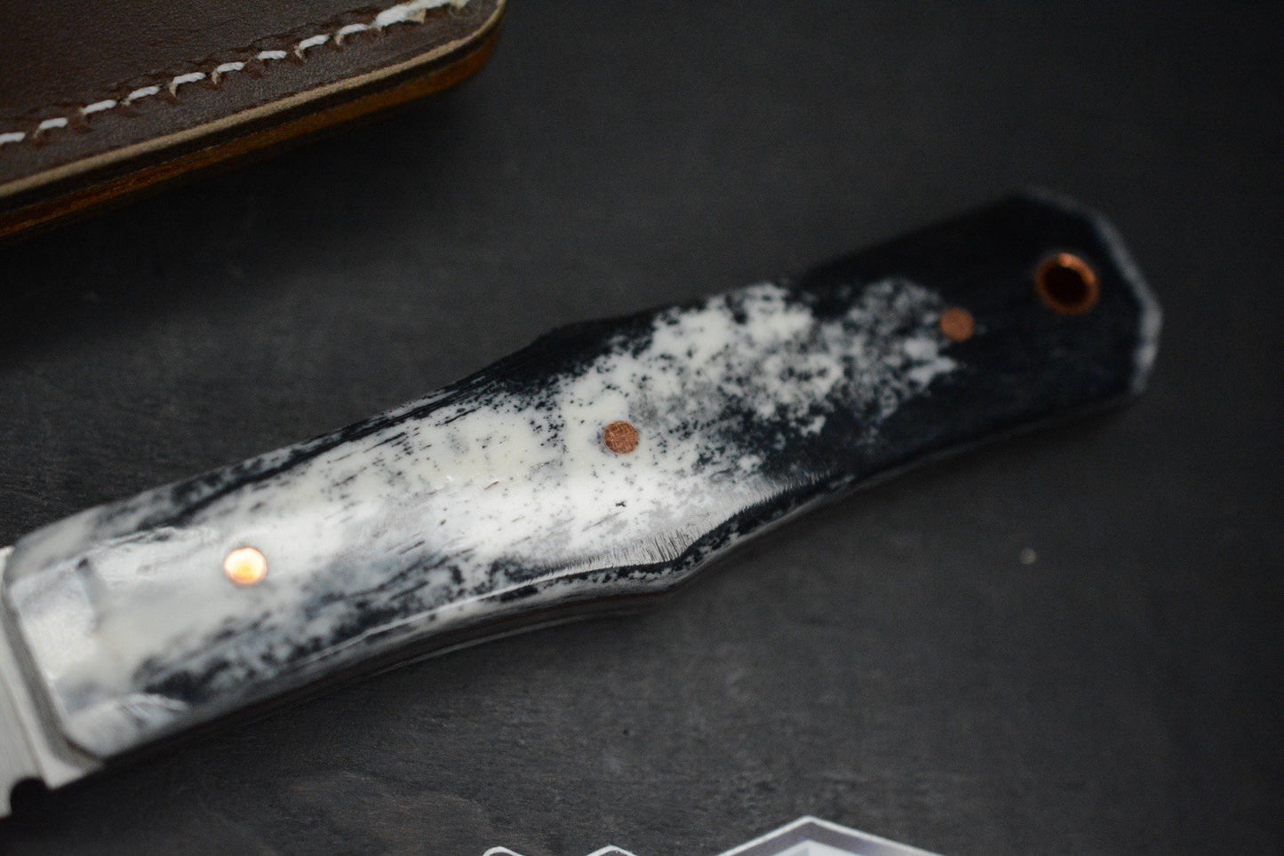 NEW Jack Wolf Vampire Hunter FB - Smooth Black Bone / MagnaCut w/Sheath USA MADE