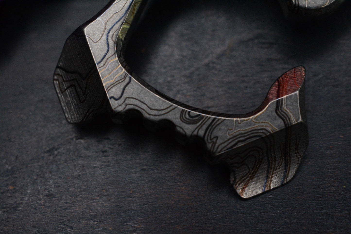 RARE Triple Aught Design Rook TOPO Ti / Bottle Opener w/ Wkrmn Skull Bead