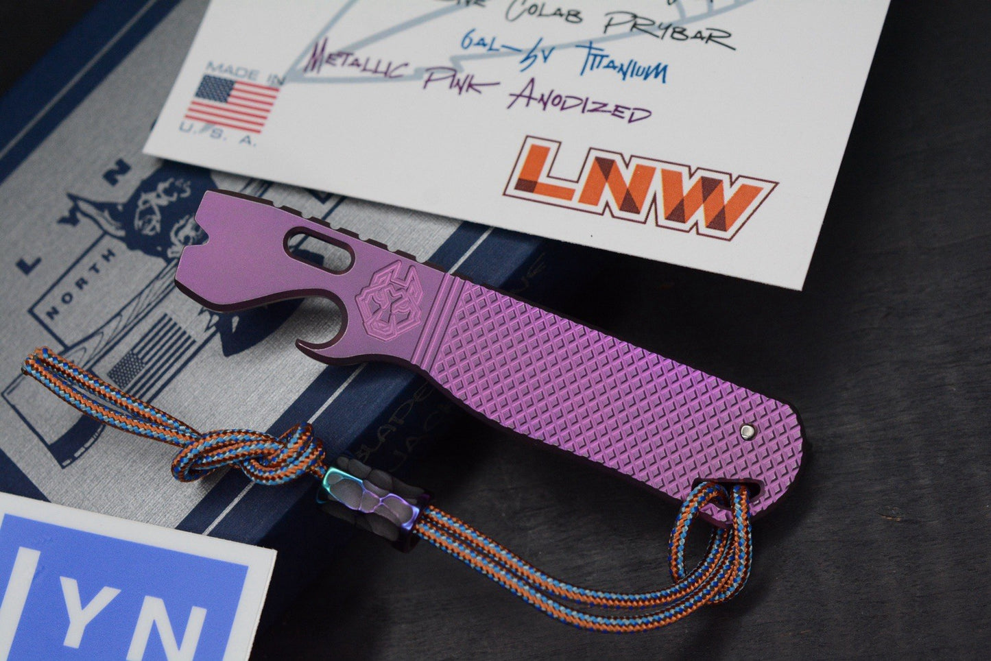 NEW Lynch NW x Jack Wolf Blade Capone - EXC Metallic Blurple Ano w/ Rocked Bead
