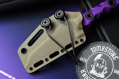 NEW TKell Wharnie EDC PB&J Edition - Distressed MagnaCut / Purple G10 Ltd Ed