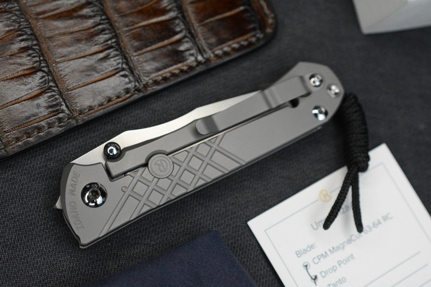 NEW Chris Reeve Umnumzaan - Glass Blasted / Drop Point Magnacut