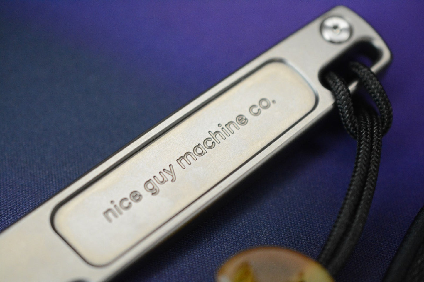 NEW Nice GuyMachine Co The Wraith - Titanium Pry Bar NGMCo w/ Ultem Necro Bead