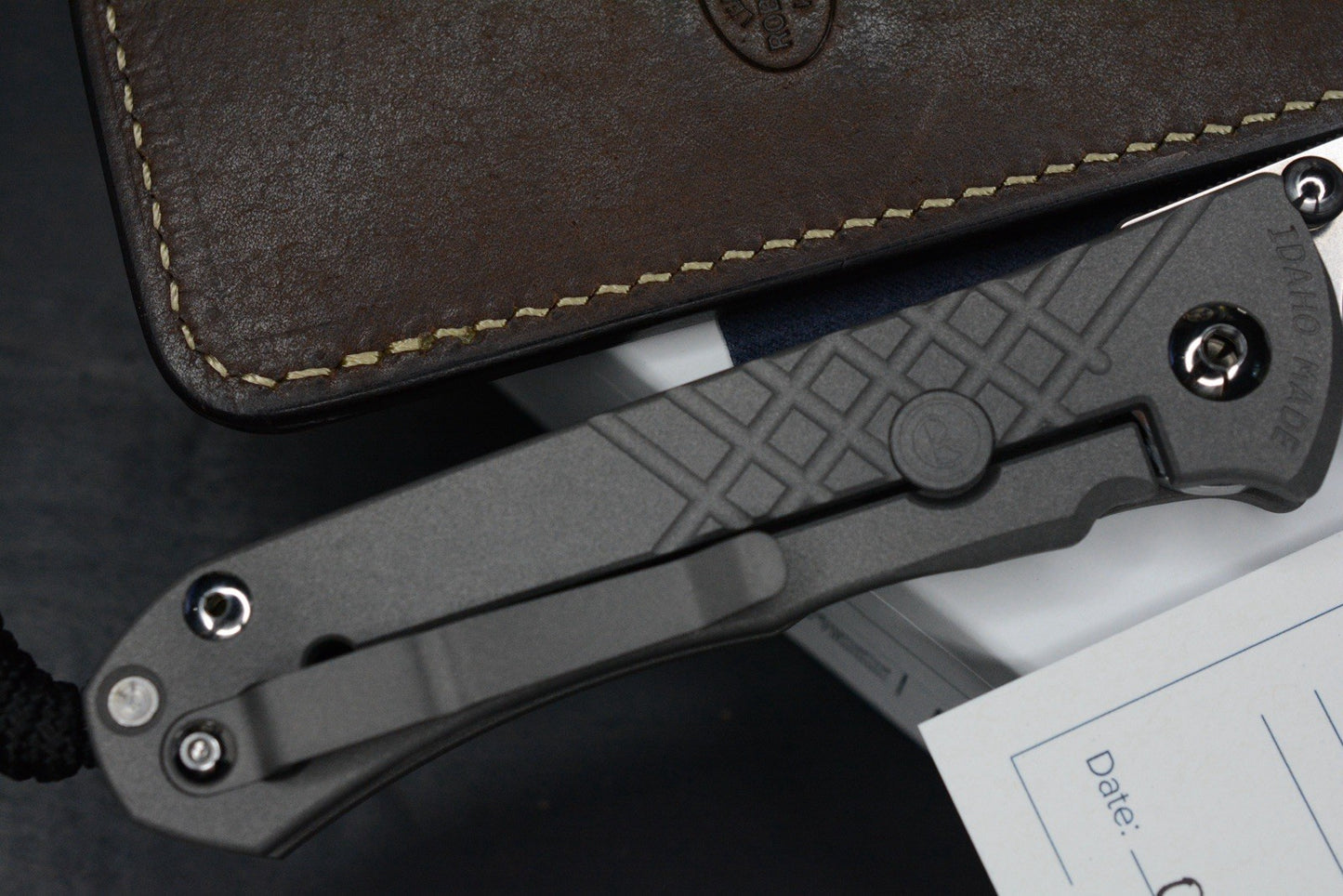 NEW Chris Reeve Umnumzaan Drop Point Magnacut Ti Hdle w/ Robertson Gator Sheath