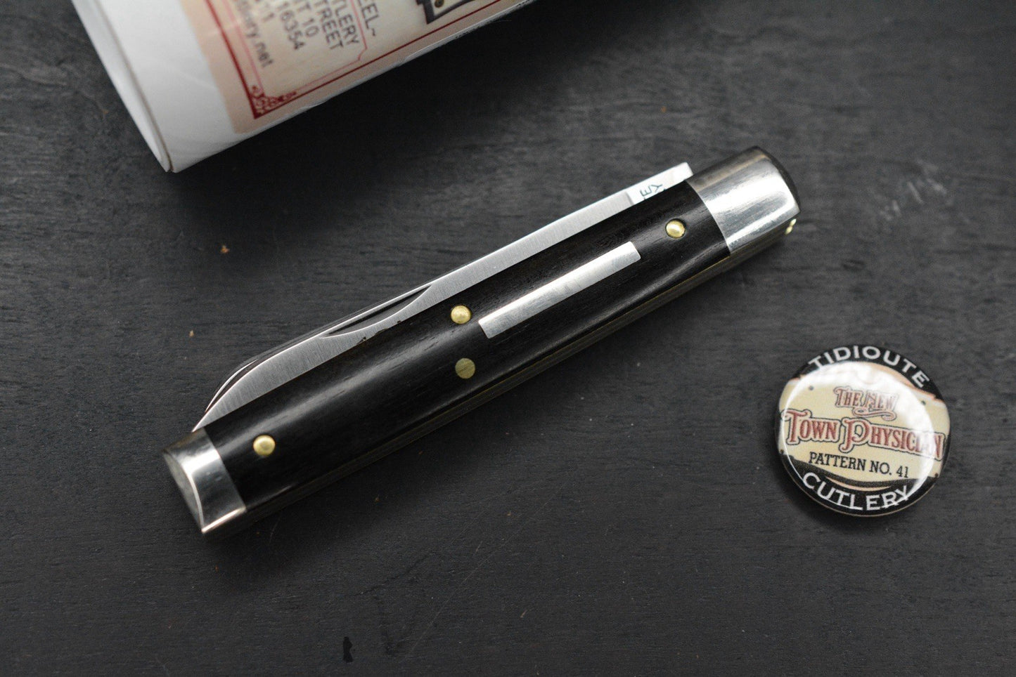 NEW Great Eastern Cutlery The New Town Physician - Gabon Ebony # 412226