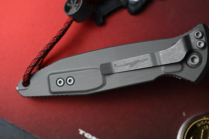 Microtech Socom Elite Warcom w/ Natural Clear Handles & Apocalyptic w/ Wick Pack