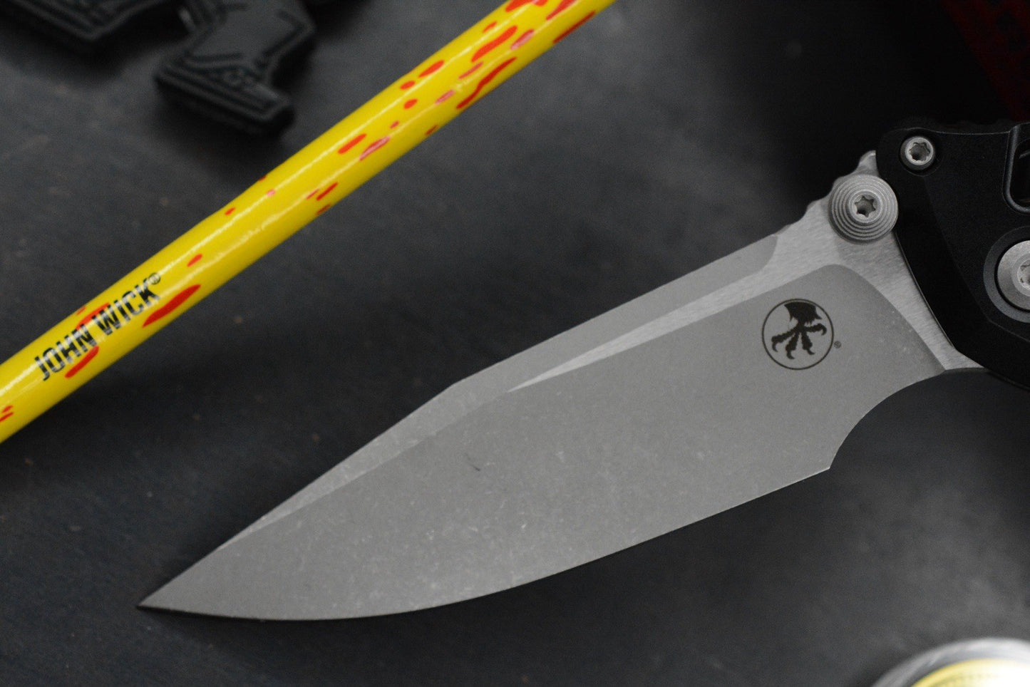 NEW Microtech Socom Elite RAM-LOK Black Aluminum Frag/ M390 w/ John Wick Pack