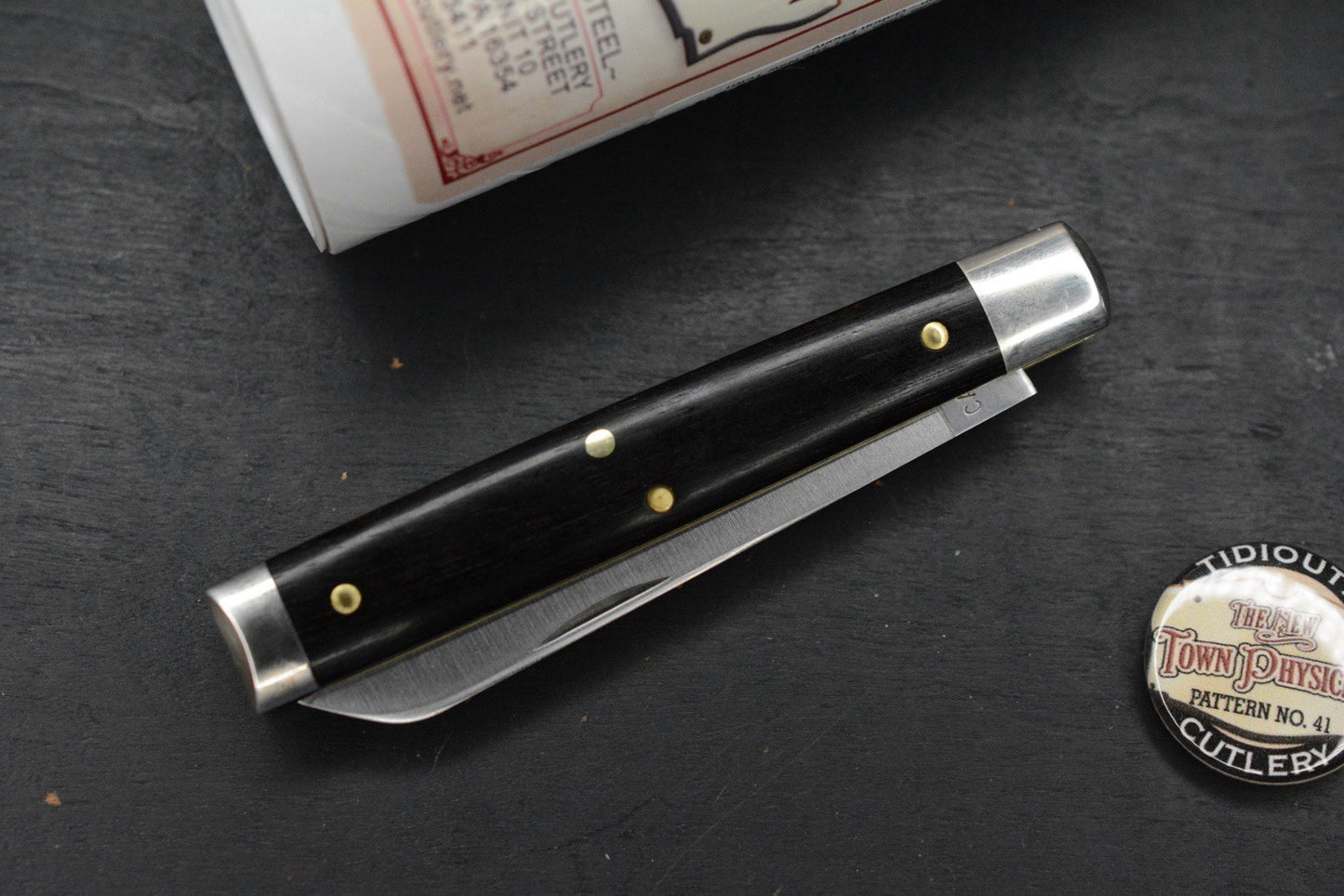 NEW Great Eastern Cutlery The New Town Physician - Gabon Ebony # 412226