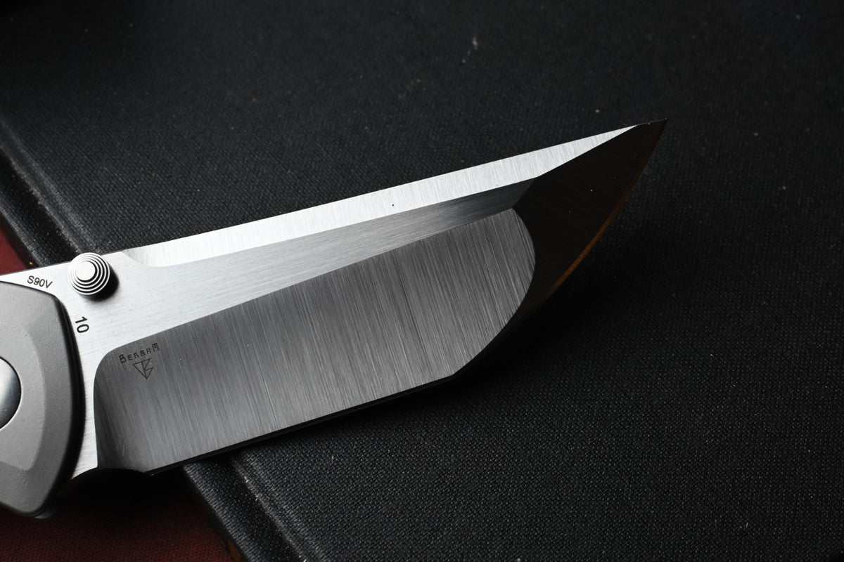 RARE Dalibor Bergam Arrakis - Titanium Zirablast / Satin S90V Blade SN# 10