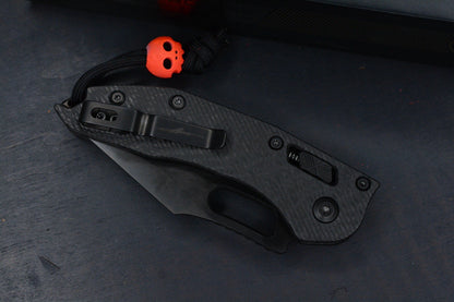 NEW Microtech Stitch-Ram-Lok Carbon Fiber Black DLC w/ Playge Skall & Wick Pack