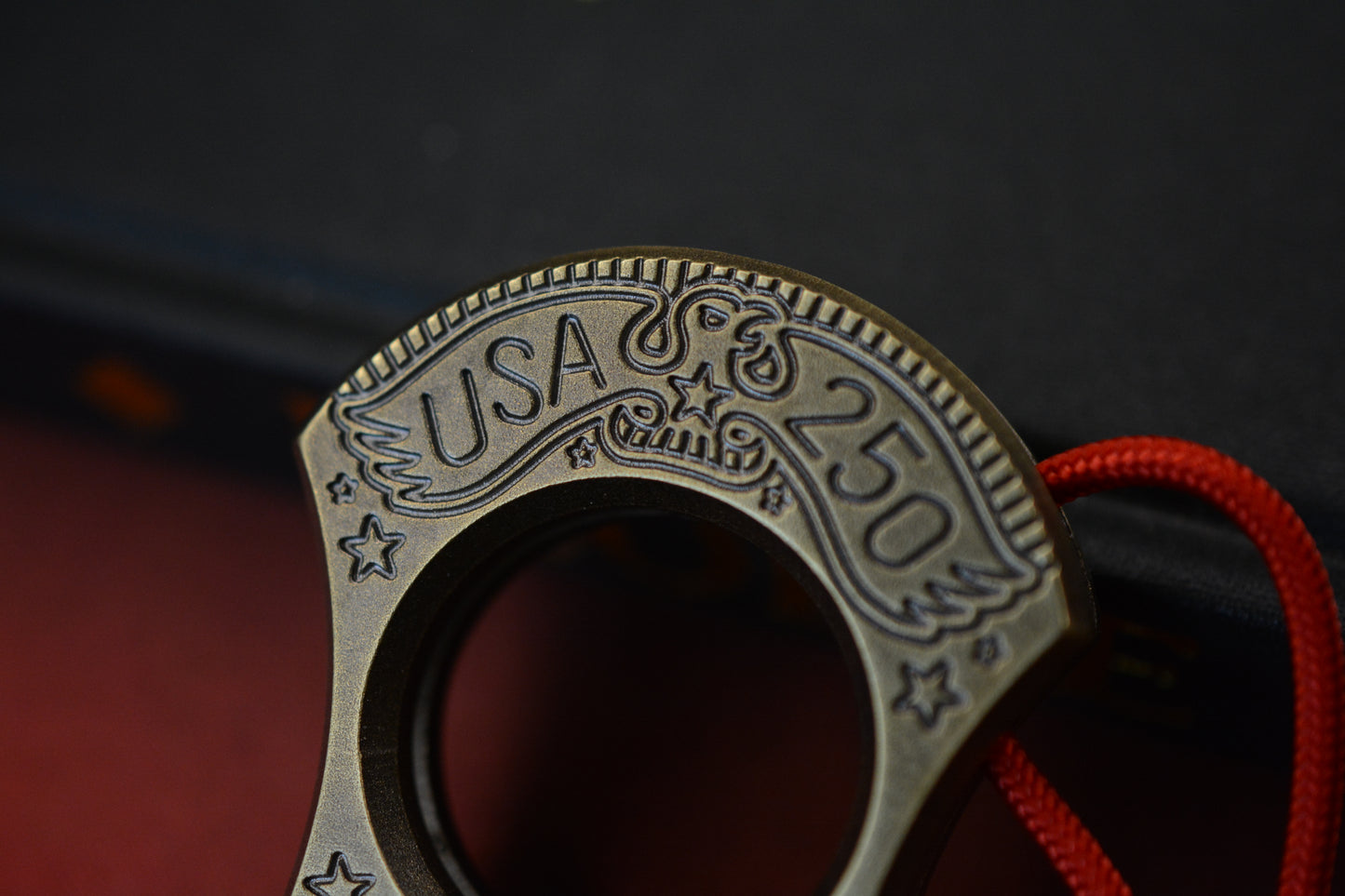 NEW Wkrmn Designs Brass Bonehead - “Independence” America 250 Edition w/ Radiator Bead