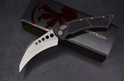 Microtech Hawk Auto Stonewashed Proof Run S/N 283