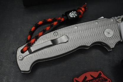 RARE++ Demko AD20 XXX Textured Ti / Clip Point 3V w/ Poison Bead & Patch