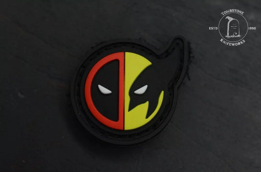 NEW Data Crew Deadpool Vs Wolverine Ranger Eye Patch Full Color 1.25” Marvel