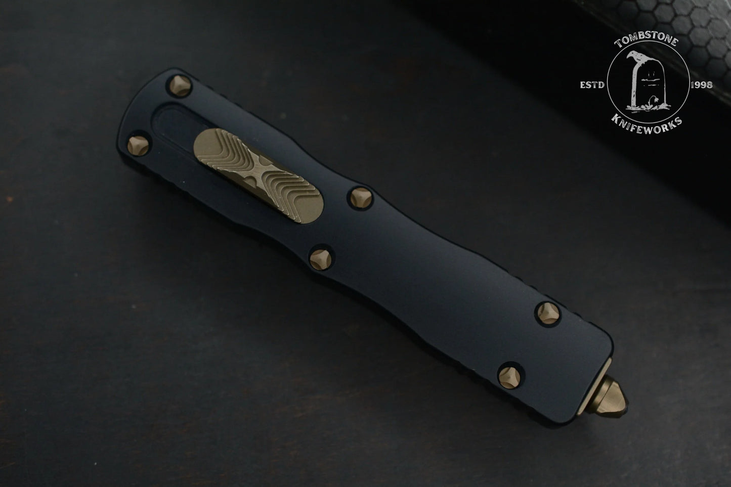 Microtech Dirac D/E Standard Bronze Hardware Proof Run S/N 400