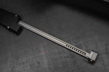 NEW Microtech Nemesis IV OTF - Stonewash D/E Black Aluminum Handle