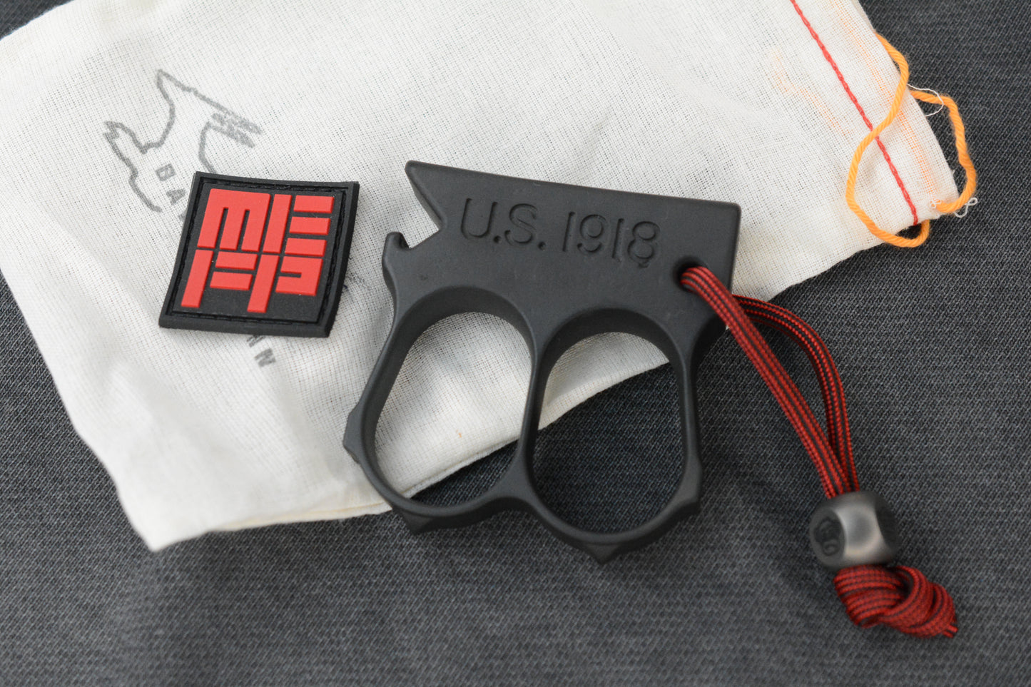 RARE Bawidamann x Monkey Edge
1918 Aluminum Black Cerakote 2FK w/ Tri Side Monkey Bead