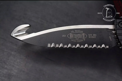 Microtech Combat Troodon - Frag HS Rescue Tactical Full Serrated