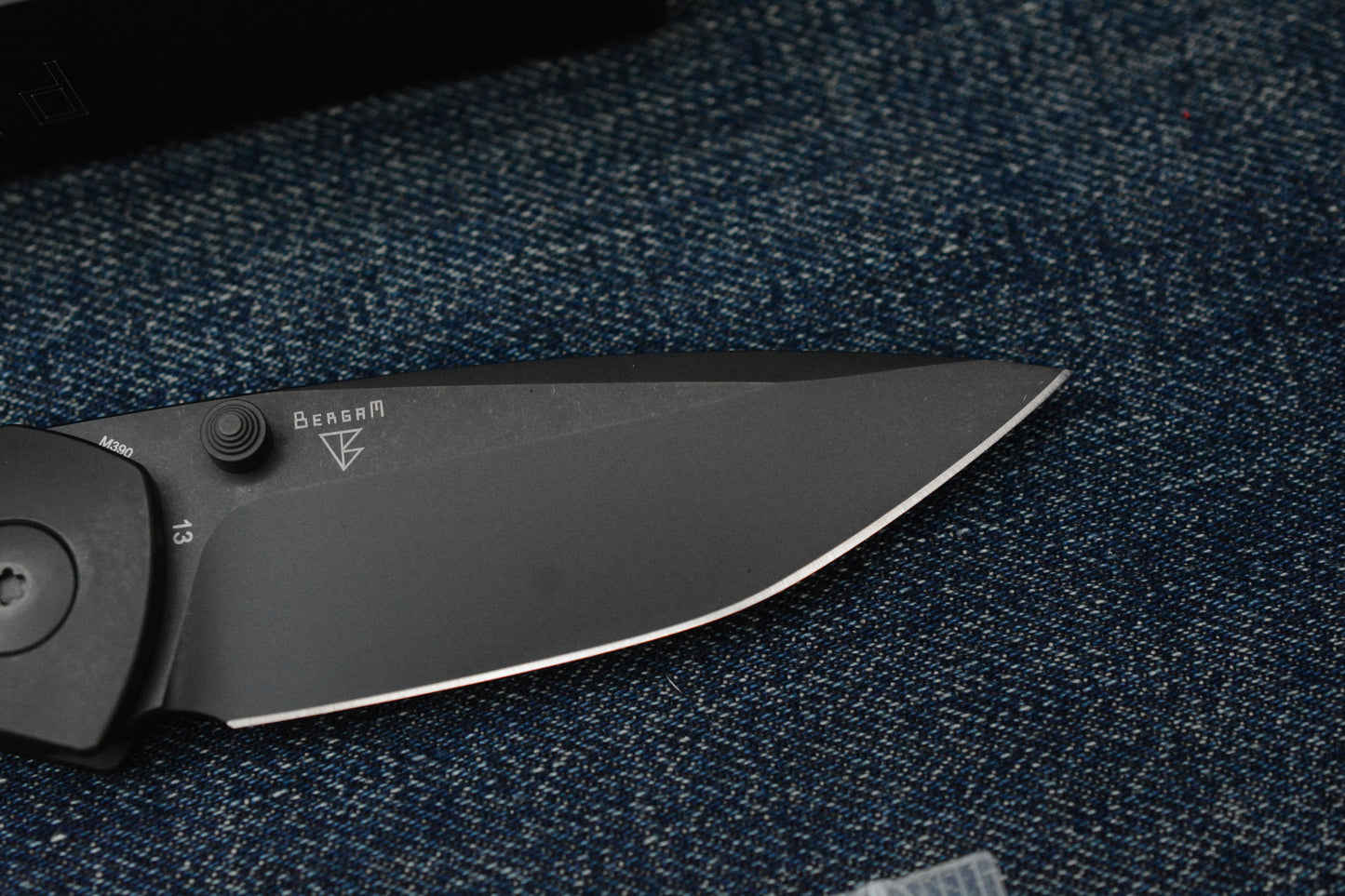 NEW Dalibor Bergam Asgard - DLC Ti Integral Handle / DLC M390 w/ FTE Patch - SN 001