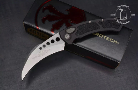 Microtech Hawk Auto Stonewashed Proof Run S/N 283