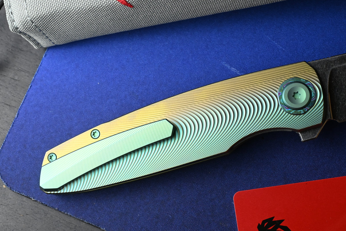 NEW Holt Bladeworks Outlaw - Ti Ridgeback Burnished / SW Uddeholm Vanax