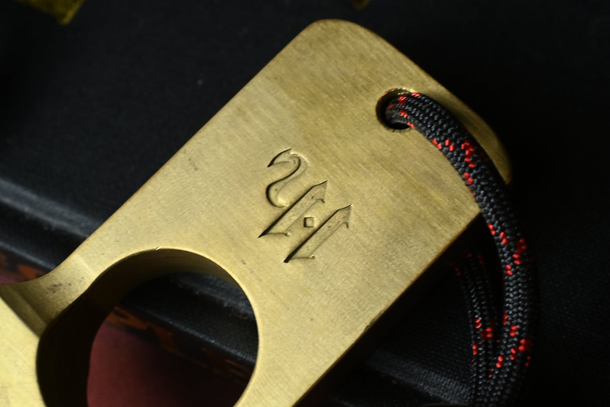RARE Hooligan Custom 1 of 1 MADE SNEAKREAPER Handmade Brass Head Stamper w/ Brass Bead