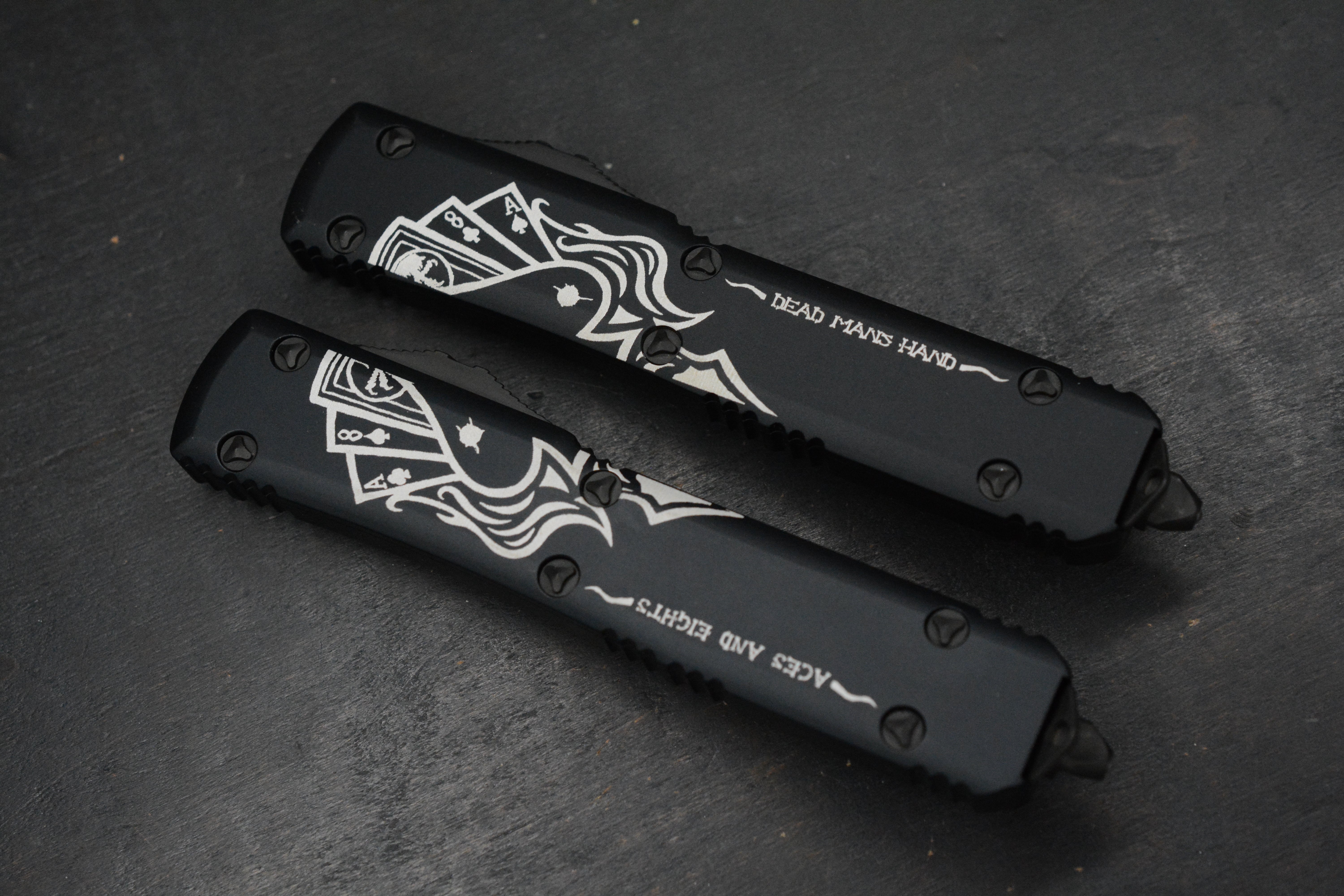 NEW Microtech Uktratech Dead Man's Hand Collectors Set S/E & D/E