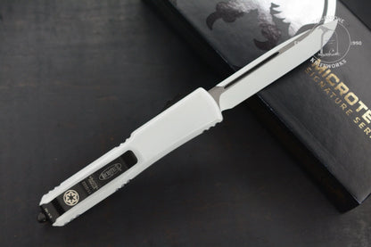 Microtech Ultratech S/E STD Storm Trooper White Deep Engraved