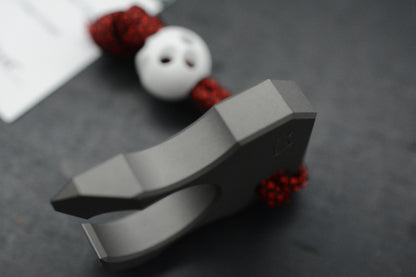 RARE Playge Pryop V2 - Titanium Pry SFK / Rat & YMNT Stamp w/ Skall Bead