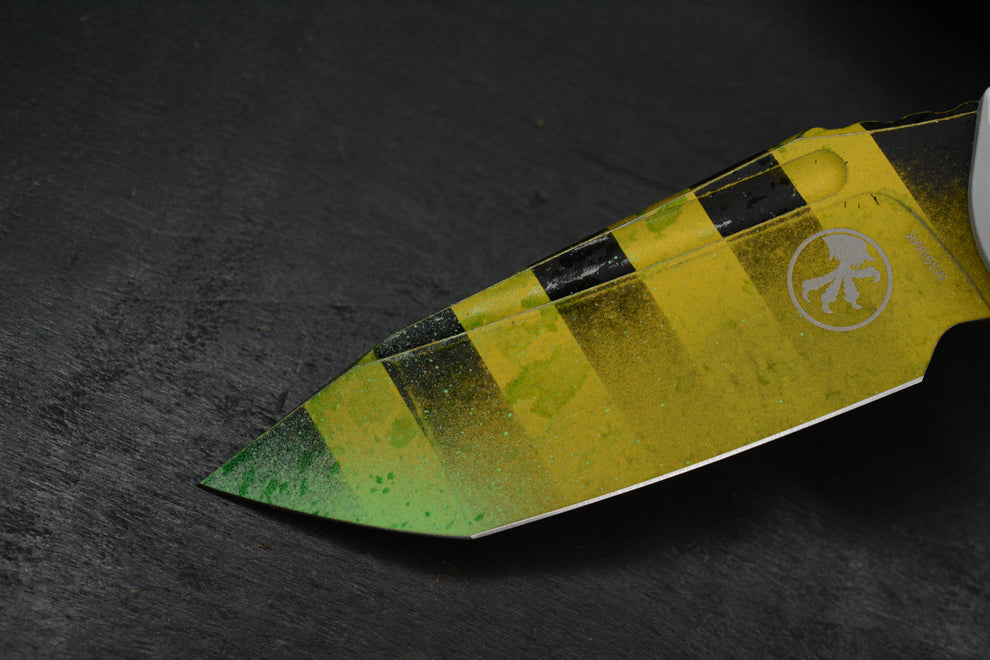 NEW Microtech LUDT Gen-III T/E - “Caution Tape” Ghostbuster Special Ed ...