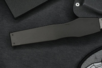 RARE Microtech Halo II Black S/E 154CM 04/1998 w/ Kydex Sheath & Patch