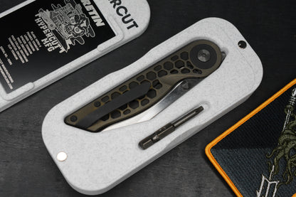 RARE Hypercut Cretin Skeletonized Ti Zirconium Accents Nitro-V Blade SN 080