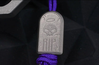 RARE EOS “Wailer” LE Textured Stainless Discontinued w/ Ti Tombstone Bead