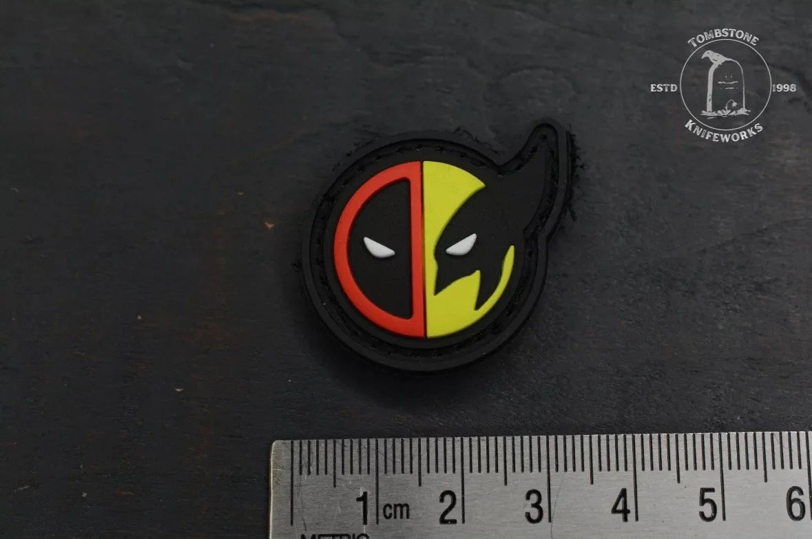 NEW Data Crew Deadpool Vs Wolverine Ranger Eye Patch Full Color 1.25” Marvel