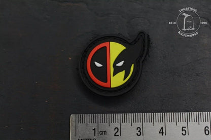 NEW Data Crew Deadpool Vs Wolverine Ranger Eye Patch Full Color 1.25” Marvel