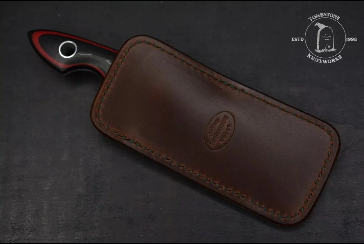 RARE Taylor Made Limekiln Micarta Hollow Grind Fixie w/Robertson Gator Sheath