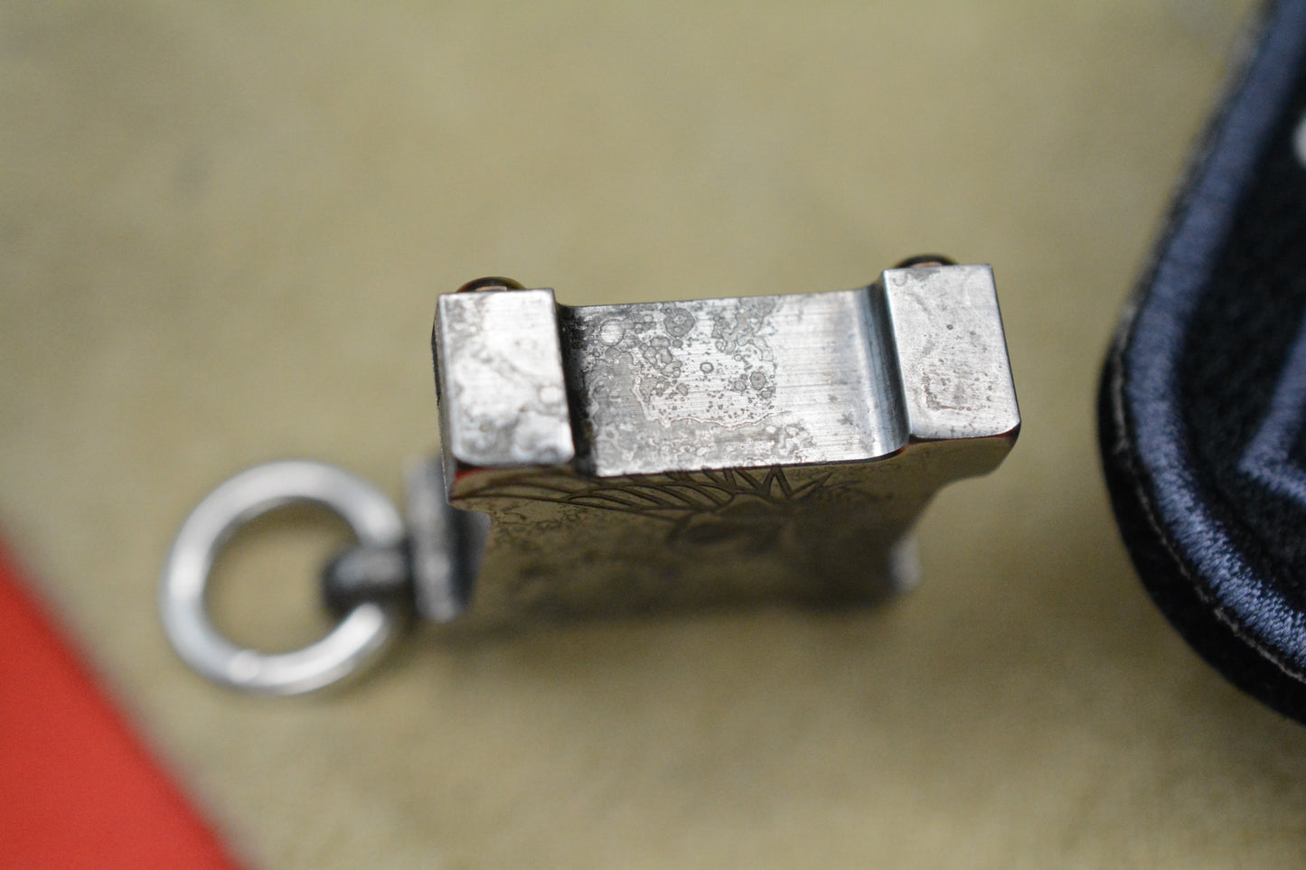 Rare Steel Flame KillboX Pendant Pile Of Skulls Sterling Silver Bronze Accents