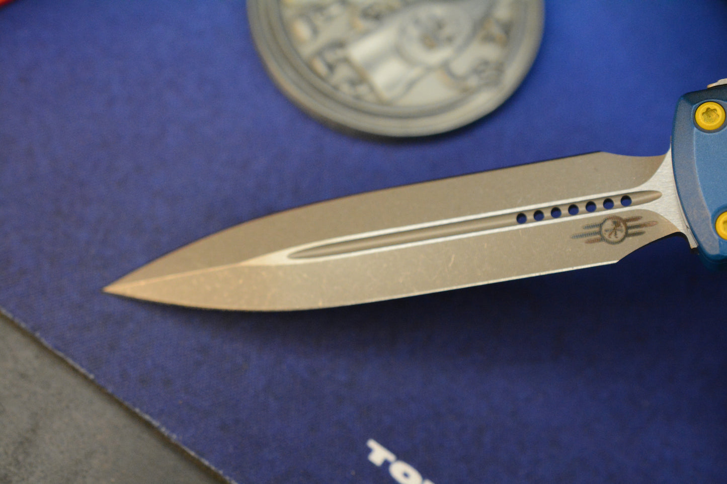 NEW Microtech Ultratech ZBP Fallout Special Edition D/E w/ Radioactive Bead, Vault Boy & Coin