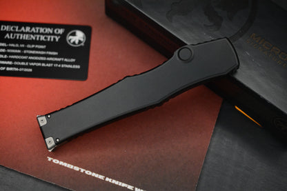 NEW Microtech HALO VII - Hardcoat Ano Black / Clip Point M390K Blade / 07/2026