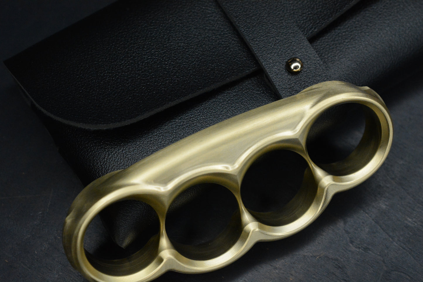 NEW Delicious Fist - Grilled Low Rider - Brass 4FK w/ Leather Pouch