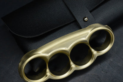NEW Delicious Fist - Grilled Low Rider - Brass 4FK w/ Leather Pouch