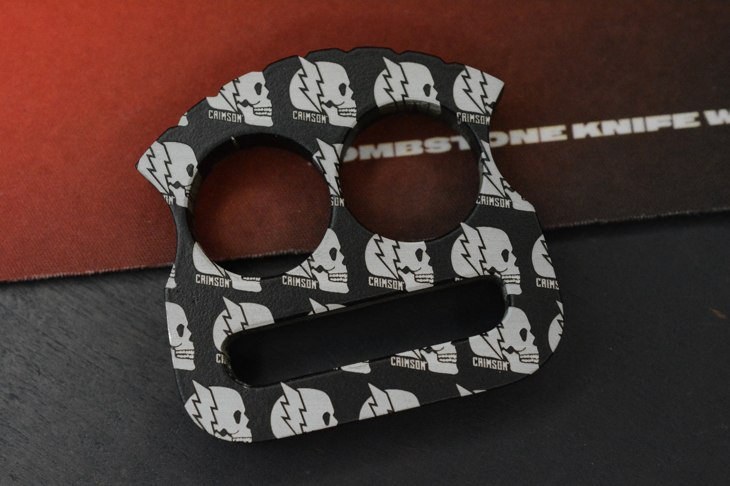 NEW Crimson Tactical Double Paper Weight Black & White Logo Print 2FK